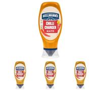 Hellmann's Chilli Charger Mayonnaise adds a fiery kick to any dish 430 ML (Pack of 4)