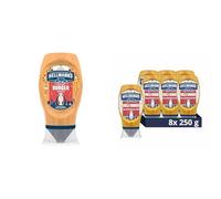 Hellmann's Chunky Burger Sauce 250 ml and Chilli Charger Mayonnaise 250 ml 100% recyclable squeeze bottles Condiment Bundle for burgers, sandwiches and chips 2 piece