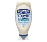 Hellmann's Lighter Than Light Mayonnaise mayo with 15 calories per tablespoon squeeze bottle for sandwiches, wraps and salads 750 ml