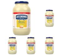 Hellmann's Real Mayonnaise with 100% free-range eggs and sustainably sourced oils for fries, burgers and salads 800 g (Pack of 5)