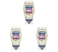 Hellmann's Roasted Garlic Mayonnaise Condiment Squeeze Bottle garlic mayo for burgers, wraps and sandwiches 250 ml (Pack of 3)