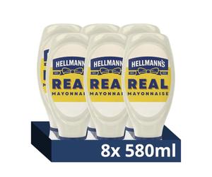 Hellmann's UEFA WOMEN'S EURO 2025* Limited Edition Condiment Squeeze Bottle Condiment for Burgers, Sandwiches and Salads 8x 580 ml
