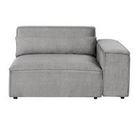 Beliani Left Hand Fabric Corner Seat Grey Hellnar, Grey