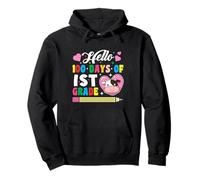Hello 100 Days Of 1st Grade Cow Lover 100th Day Of School Pullover Hoodie