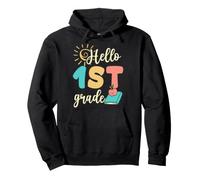 Hello 1st Grade First Grader School Picture Day Sunshine Pullover Hoodie