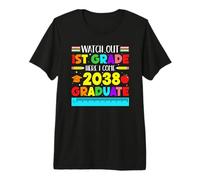 Hello 1st Grade Future Graduate Graduation Class of 2038 Premium T-Shirt