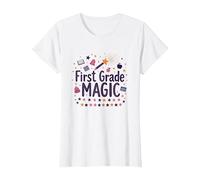 Hello 1st Grade Girl First Grade Magic School Fun T-Shirt, Women, White, M