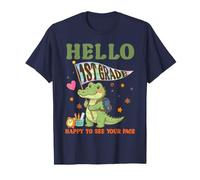 Hello 1st Grade Happy to See Your Face Alligator Student T-Shirt
