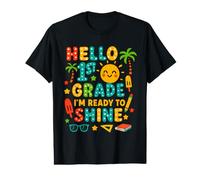 Hello 1st Grade I’m Ready to Shine Back to School Girls Boys Value Graphic T-Shirt