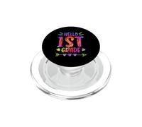 Hello 1st Grade Tie Dye Funny Back To School Teacher Student PopSockets PopGrip for MagSafe
