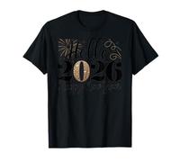 Hello 2026 Happy New Year Fireworks Celebration T-Shirt