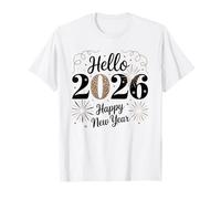 Hello 2026 Happy New Year Fireworks Celebration T-Shirt
