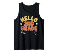 Hello 2nd Grade Cute Back to School Second Grader Tank Top