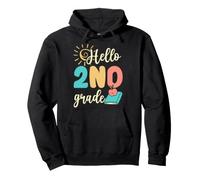 Hello 2nd Grade Second Grader School Picture Day Sunshine Pullover Hoodie