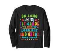 Hello 2nd Grade So Long 1st Fun Graduation Back to School Long Sleeve T-Shirt