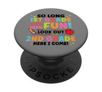 Hello 2nd Grade So Long 1st Fun Graduation Back to School PopSockets Adhesive PopGrip