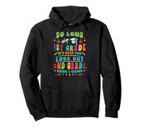 Hello 2nd Grade So Long 1st Fun Graduation Back to School Pullover Hoodie