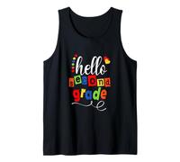 Hello 2nd Grade Student Teacher Cute 1st Day of School Tank Top