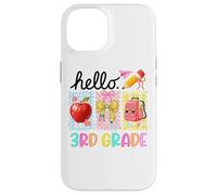 Hello 3rd Grade Fun Apple Pencil Backpack Case for iPhone 14