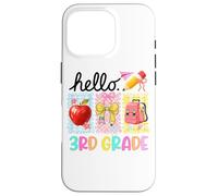 Hello 3rd Grade Fun Apple Pencil Backpack Case for iPhone 16 Pro