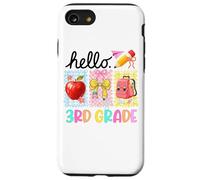 Hello 3rd Grade Fun Apple Pencil Backpack Case for iPhone SE (2020) / 7 / 8