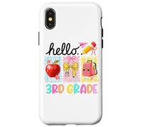 Hello 3rd Grade Fun Apple Pencil Backpack Case for iPhone X/XS