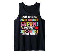 Hello 3rd Grade So Long 2nd Fun Graduation Back to School Tank Top