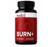 Hello 40 Burn + Advanced Thermogenic Formula - Natural Supplement - Supports Metabolism & Energy - Vegan/New & Sealed / 60 Vegan Capsules