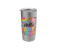 Hello 4th Grade Teacher Students Back to School Fourth Grade Stainless Steel Insulated Tumbler