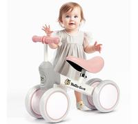 Hello-5ive Baby Balance Bike No Pedal Toddler Indoor Outdoor Kids Balance Bike for 1,2,3 Year Old Boys Girls Kids Toddlers First Bike, Best Gift (white & pink)