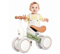 Hello-5ive Baby Balance Bike Toddler Indoor Outdoor No Pedals for 1-2 Year Old Boys Girls Kids Toddlers First Bike, Best Gift (green)