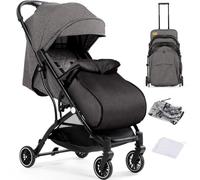 Hello-5ive Baby Pushchair Stroller, One-Hand Foldable Compact Baby Pram with Raincover,Footmuff and Mosquito Net, Travel Buggy with 5-Point Harness for Toddlers from Birth to 15kg