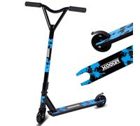 Hello-5ive Stunt Scooter Freestyle Pro 360 Degree Trick Scooters for Kids Age 8 Years and Up, Aluminum Deck & 100mm Wheels, Sport Street Trick Edition for Boys and Girls, Teens, Adults (blue black)