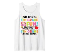 Hello 6th Grade So Long 5th Fun Graduation Back to School Tank Top