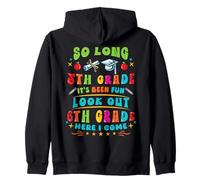 Hello 6th Grade So Long 5th Fun Graduation Back to School Zip Hoodie