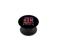 Hello 6th Grade Tie Dye Funny Back To School Teacher Student PopSockets Adhesive PopGrip