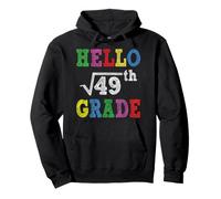 Hello 7th Grade Square Root of 49 Funny Back to School Gifts Pullover Hoodie