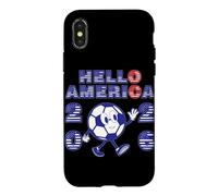 Hello America Soccer 2026 Host Fan Football Art Case for iPhone X/XS