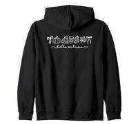 Hello Autumn Cozy Fall Days Warm Feelings Zip Hoodie