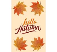 Hello Autumn Notebook: 6x9 Fall Journal with 120 Graph Pages | Cozy Autumn Themed Composition Book