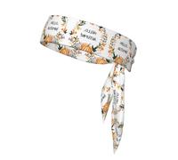 Hello Autumn Print Sports Head Tie Bandanas – Comfortable Athletic Sweatbands for Running, Yoga, Cycling, and More