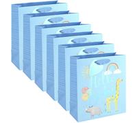 Hello Baby Boy Blue Medium Gift Bags Pack Of 6 With Tags