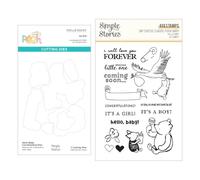 Hello Baby Stamp & Die Bundle with Simple Stories