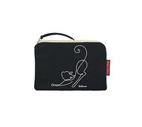 hello-bags. Coin Purse/Small Pouch. Exterior: 100% Cotton. Includes Zipper and Lining. Packed in a Gift Kraft Envelope. Model: “GATUNA”. Color: Black. Measurements: 14 * 10 cm.