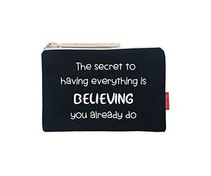 hello-bags Ladies Bn-002-thesecret Toiletry Bag/Purses, Black, 23 Centimeters