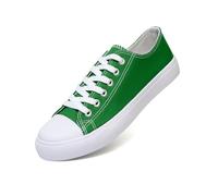 hello basics Canvas Shoes for Women, Women's Fashion Sneakers, Green, 7 UK