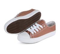 hello basics Womens Fashion Sneaker, Chocolate, 6 UK