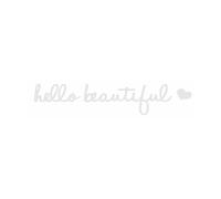 Hello Beautiful Decal - Rearview Decal PVC Stickers,Hello Beautiful Sign, Car Window Stickers Vehicles Decorative Accessories for Women