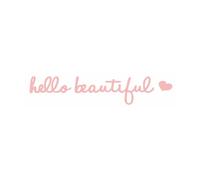 Hello Beautiful Mirror Sticker, Hello Beautiful Rear View Mirror Sticker, Waterproof Rear View Mirror Sticker, Chic Car Sticker for Women, Car Window Stickers, Decorative Accessories