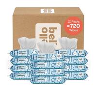Hello Bello Babywipes I Plant Based Wipes for Sensitive Skin, Made from 99% Water and Aloe for Babies and Children, 720 Count